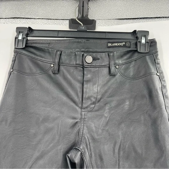 BLANK NYC FAUX LEATHER PANTS IN EIGHT BALL - Picture 3 of 10